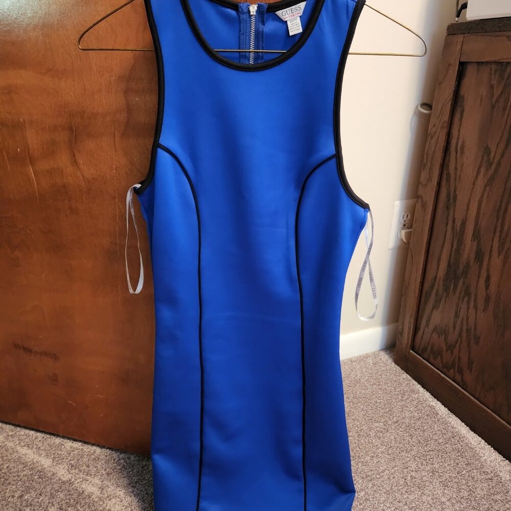 Guess Scuba Jewel Blue Dress